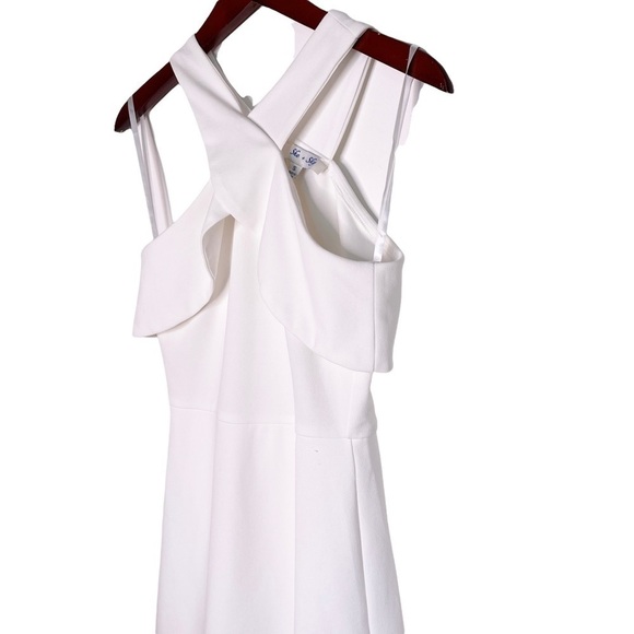 SHE + SKY “She’s The One” Fit and Flare Dress Size Small in Off White - Picture 4 of 12